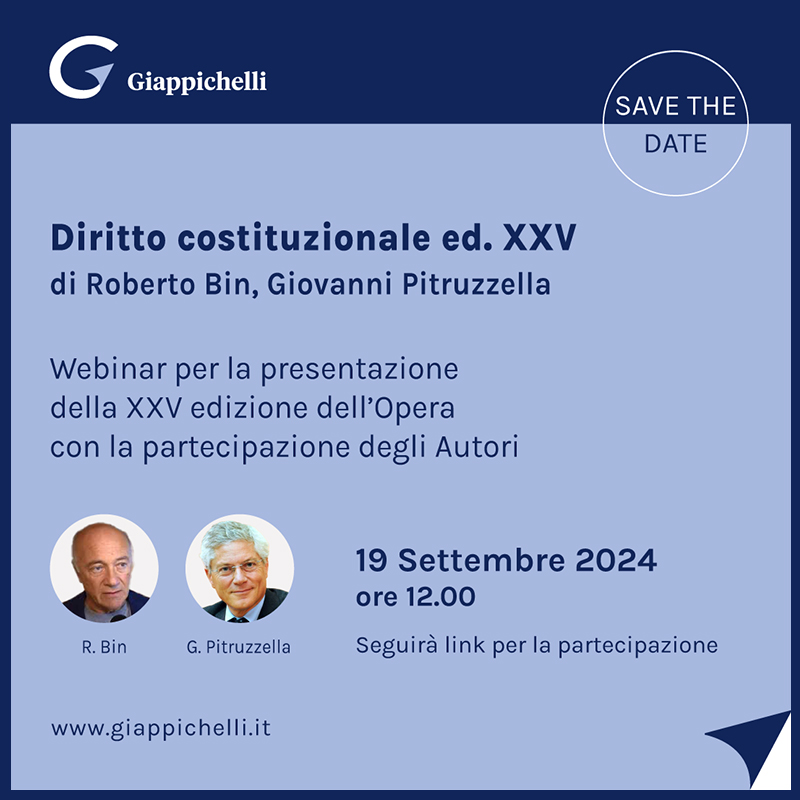 Diritto costituzionale ed. XXV di Roberto Bin, Giovanni Pitruzzella