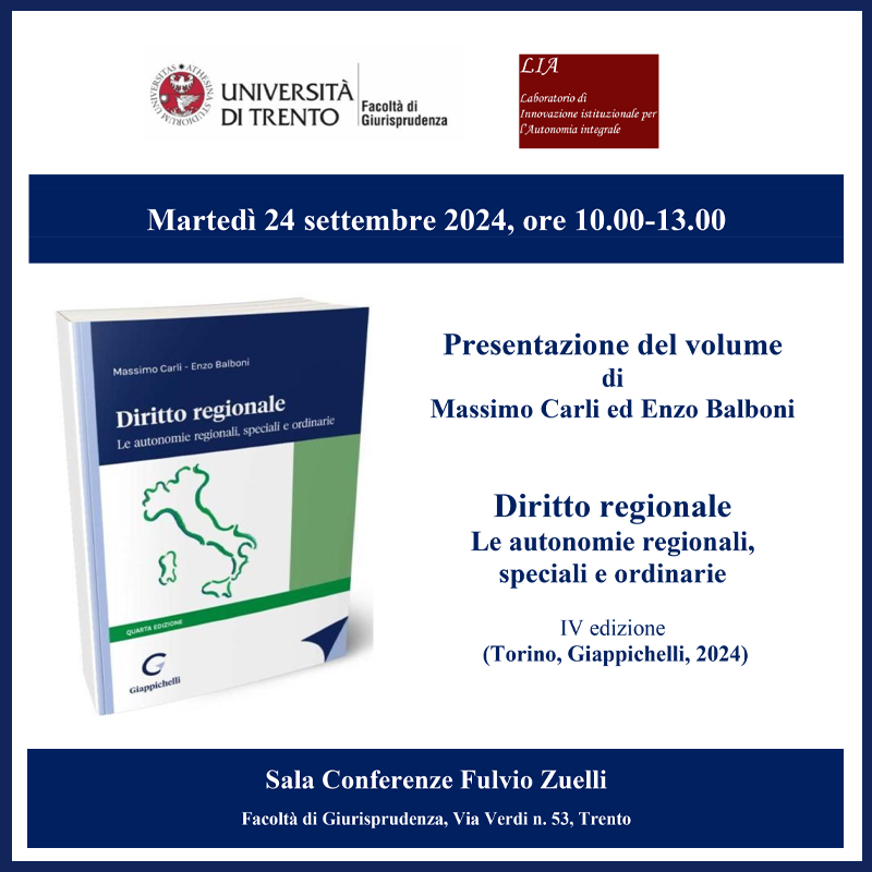 Diritto regionale. Le autonomie regionali, speciali e ordinarie